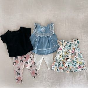 ZARA Baby Girl Collection Dress Leggings Pants & Tops  6-9months